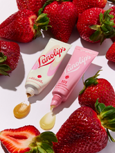 Load image into Gallery viewer, Lanolips Lip Rituals Scrub &amp; Balm Duo Set Tube Packaging with Lip Scrub Strawberry and 101 Ointment Multi Balm Strawberry.
