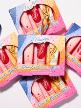 Load image into Gallery viewer, Gloss + Hydrate Minis is a trio of our 3 best-selling products at Lanolips. Each pack contains a mini tube of 101 Ointment Coconutter, 101 Ointment Strawberry for hydration, and a mini tube of Glossy Balm Candy for a fruity pink punch
