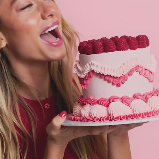 Video of the Lanolips Raspberry Shortcake Holiday Duo, containing the Raspberry Shortcake Hand & Body Cream Intense and the 101 Ointment Multi-Balm Raspberry Shortcake. 