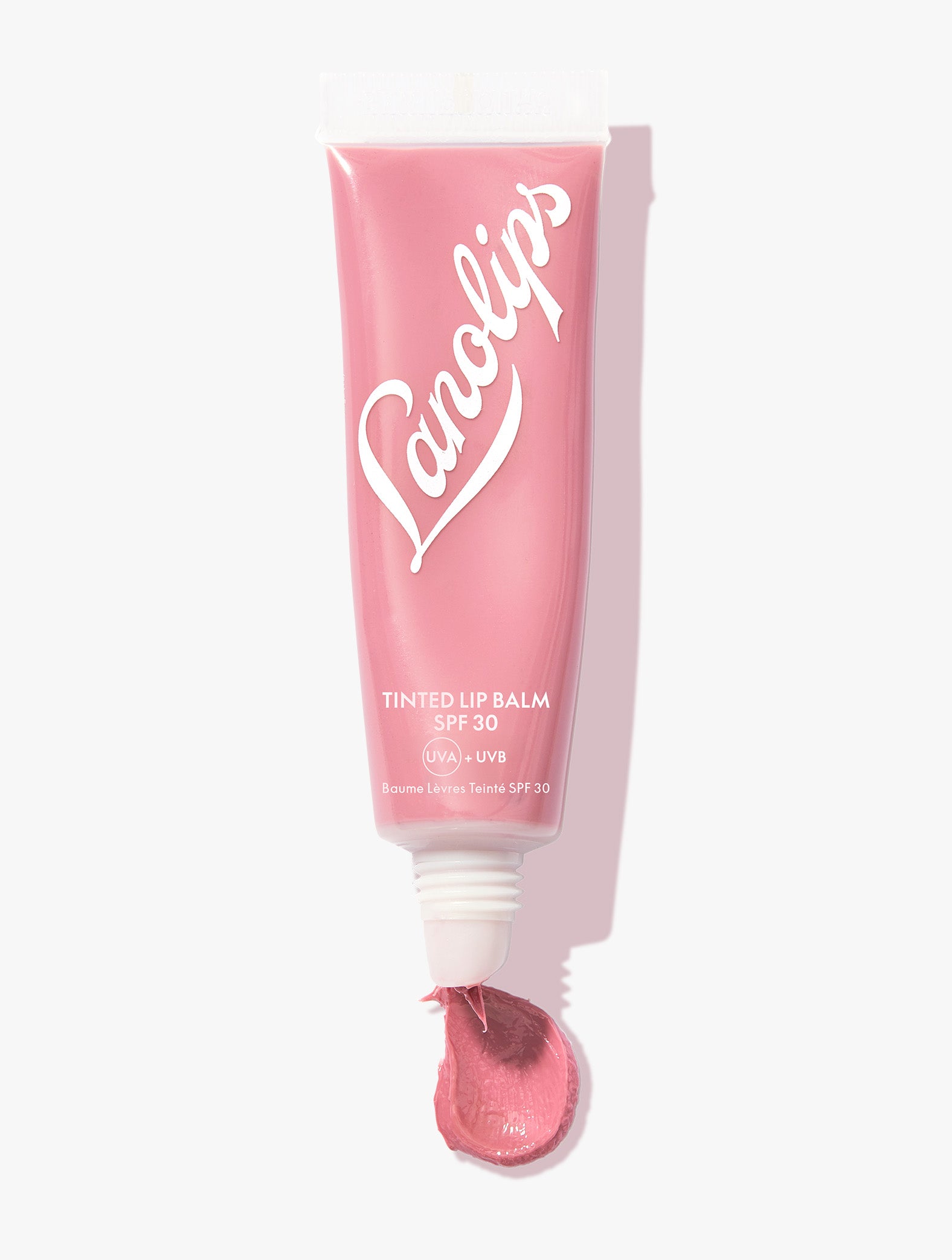 The Lanolips Tinted Lip Balm SPF 30 Rose is a creamy tea rose sheen that is lanolin rich and contains SPF 30. 